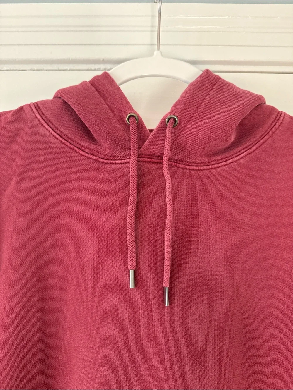 J. Crew Men's Hooded Pullover Sweatshirt - Dark Red